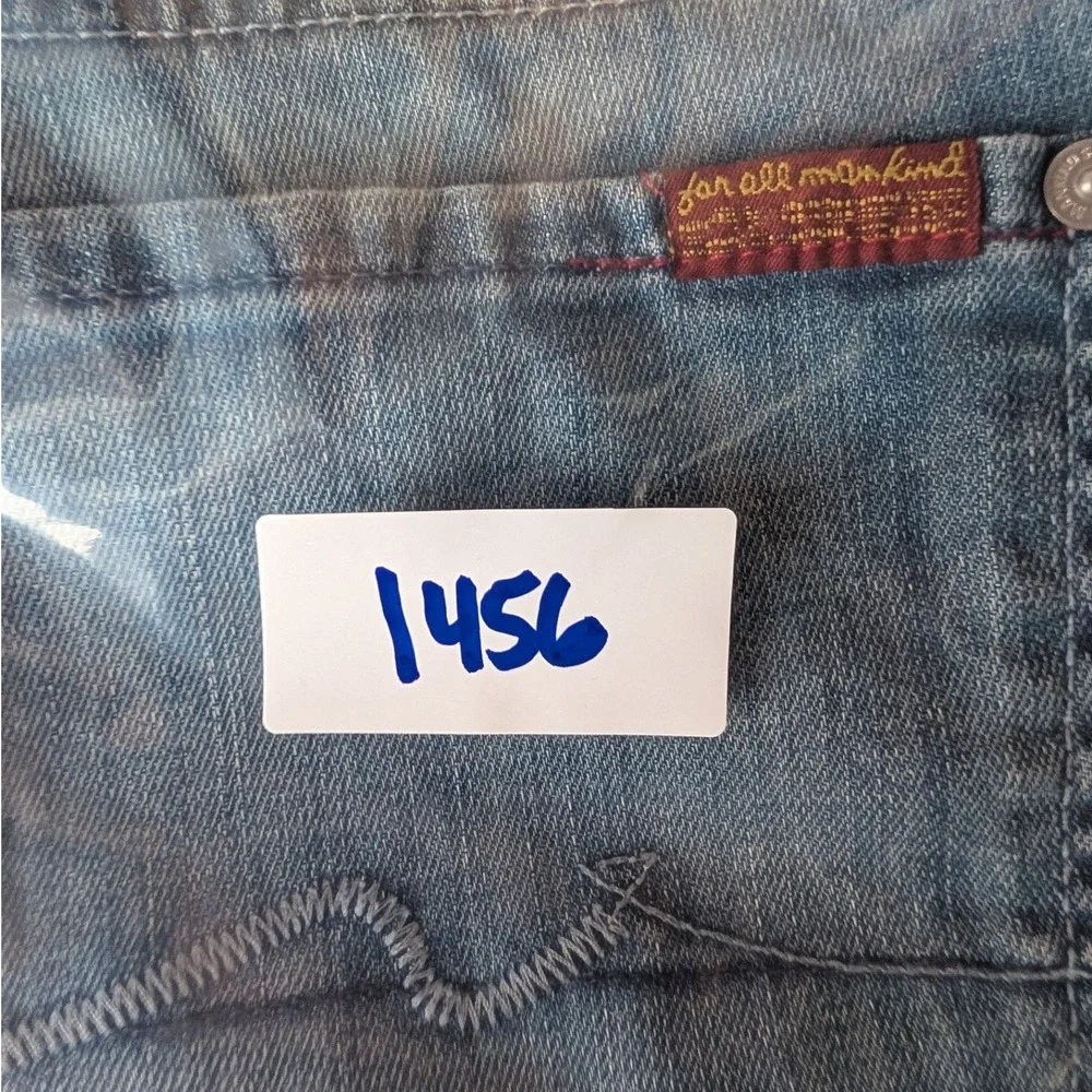 7 For All‎ Mankind Dojo Jeans 29 Blue Low Rise Flare Wide Leg Med Wash Y2K Indie